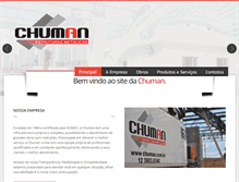 Tablet Screenshot of chuman.com.br